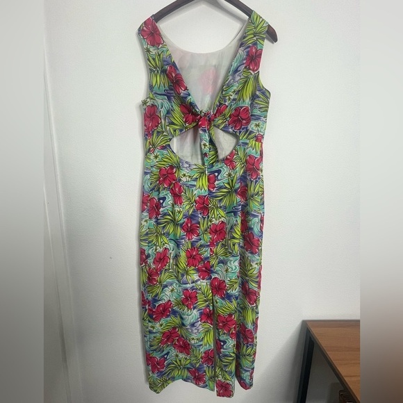 Maggy London Tropical Maxi dress Size 14 - Picture 2 of 4